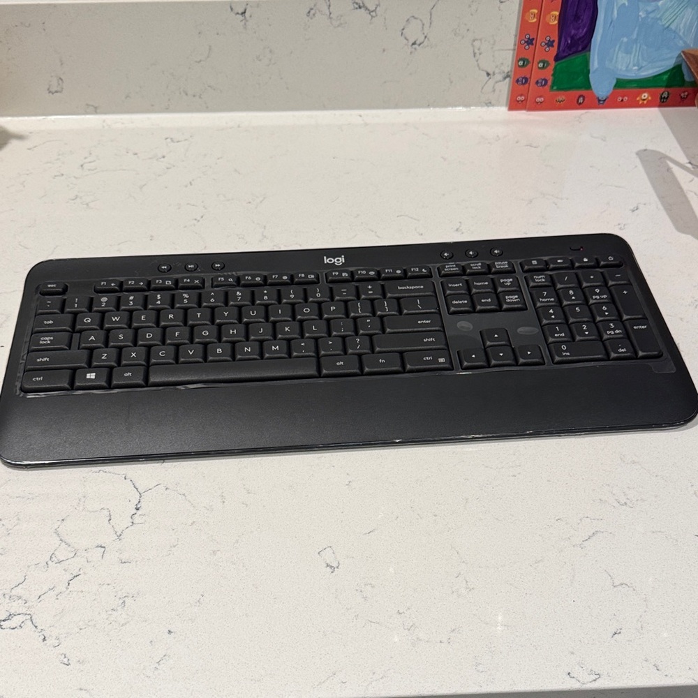 Logitech Sleek Black Wireless Keyboard & Mouse